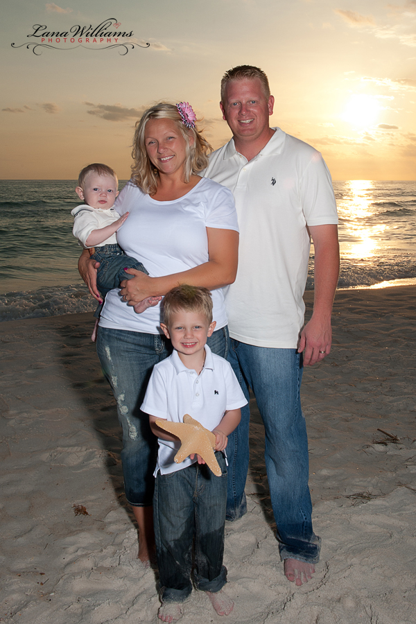 panama city beach sunset family photography